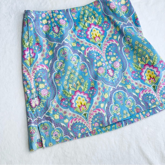 EP Pro Golf Skort Vintage Bridgerton Style Floral Print Mini Skort 10 Large - Picture 5 of 13